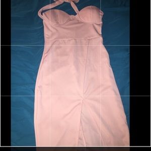 Halter midi dress